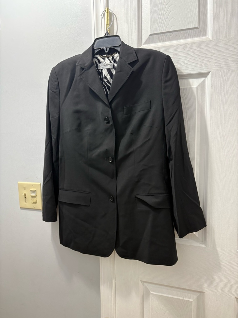 Dolce & Gabbana Vintage Wool Blazer Jacket Size 40/ US 4